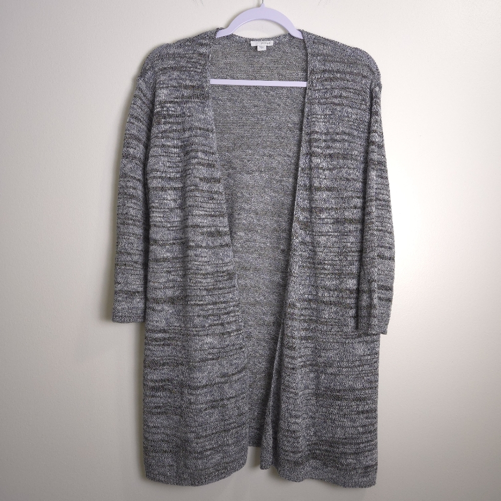 Pure J.Jill Summer Open Knit Long Sleeve Metalic Cardigan S